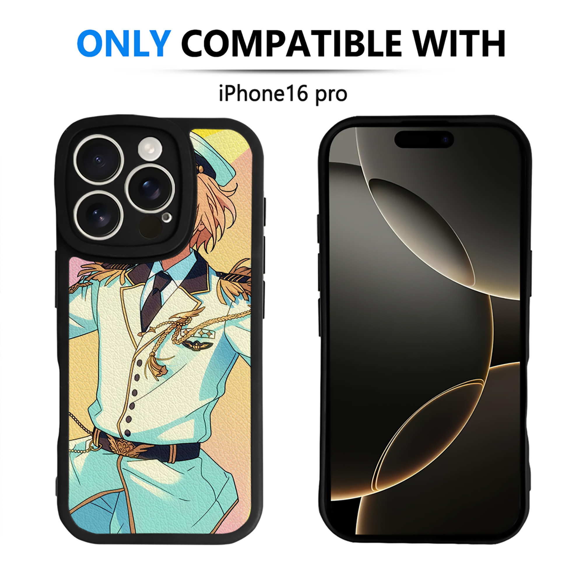 （画像用） あんさんぶるスターズ! Ensemble Stars 【iPhone 16シリーズ対応】シリコンスマホケース（レザー調） 材質：シリコン